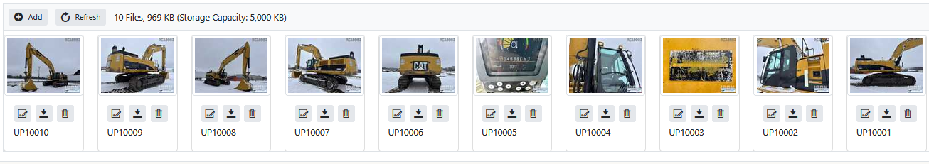 Photographic records: cargo photos attached to a shipment in CargoCore